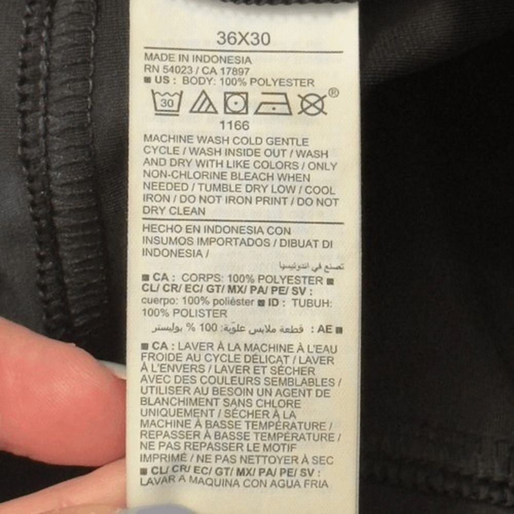 Old Navy Tech Hybrid Slim‎ Black Pants 36x30 4 Way Stretch - Picture 10 of 10